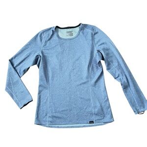 Patagonia Heathered purple blueish Long Sleeve Capilene shirt